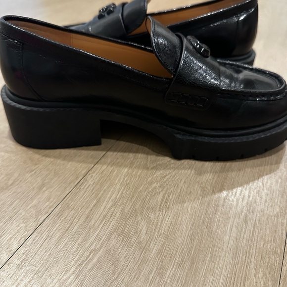 Coach Black Chunky Sole Loafers - Picture 6 of 9